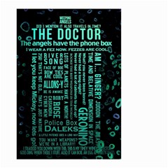 Tardis Doctor Who Technology Number Communication Small Garden Flag (two Sides) by Cemarart