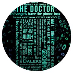 Tardis Doctor Who Technology Number Communication Round Trivet by Cemarart