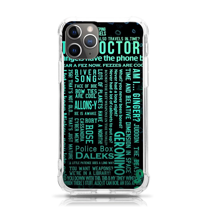 Tardis Doctor Who Technology Number Communication iPhone 11 Pro 5.8 Inch TPU UV Print Case