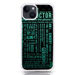 Tardis Doctor Who Technology Number Communication iPhone 14 TPU UV Print Case Front