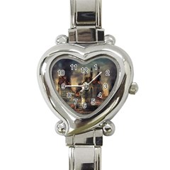 Braunschweig City Lower Saxony Heart Italian Charm Watch by Cemarart