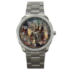 Braunschweig City Lower Saxony Sport Metal Watch by Cemarart