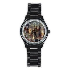 Braunschweig City Lower Saxony Stainless Steel Round Watch by Cemarart