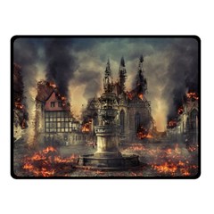 Braunschweig City Lower Saxony Two Sides Fleece Blanket (small) by Cemarart