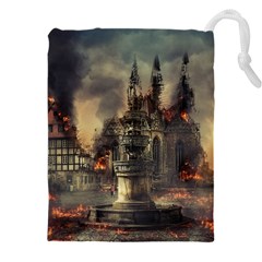 Braunschweig City Lower Saxony Drawstring Pouch (4xl) by Cemarart