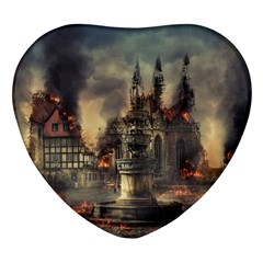 Braunschweig City Lower Saxony Heart Glass Fridge Magnet (4 Pack) by Cemarart