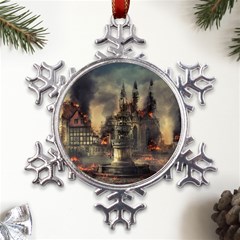 Braunschweig City Lower Saxony Metal Large Snowflake Ornament by Cemarart