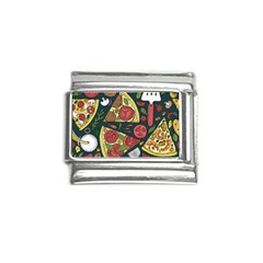 Seamless Pizza Slice Pattern Illustration Great Pizzeria Background Italian Charm (9mm) by Cemarart