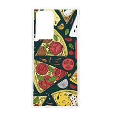 Seamless Pizza Slice Pattern Illustration Great Pizzeria Background Samsung Galaxy Note 20 Ultra Tpu Uv Case by Cemarart