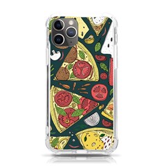 Seamless Pizza Slice Pattern Illustration Great Pizzeria Background Iphone 11 Pro 5 8 Inch Tpu Uv Print Case by Cemarart