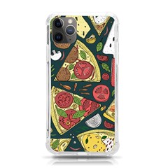 Seamless Pizza Slice Pattern Illustration Great Pizzeria Background Iphone 11 Pro Max 6 5 Inch Tpu Uv Print Case by Cemarart