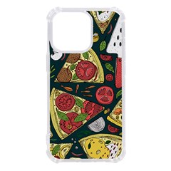 Seamless Pizza Slice Pattern Illustration Great Pizzeria Background Iphone 13 Pro Tpu Uv Print Case by Cemarart