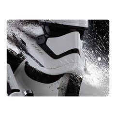 Stormtrooper Two Sides Premium Plush Fleece Blanket (mini) by Cemarart