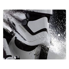 Stormtrooper Two Sides Premium Plush Fleece Blanket (large) by Cemarart