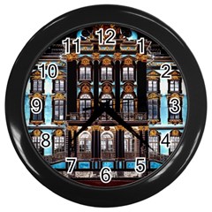 Catherine Spalace St Petersburg Wall Clock (black) by Cemarart