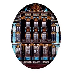 Catherine Spalace St Petersburg Oval Glass Fridge Magnet (4 Pack) by Cemarart