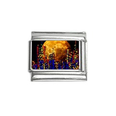 Skyline Frankfurt Abstract Moon Italian Charm (9mm) by Cemarart