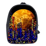 Skyline Frankfurt Abstract Moon School Bag (XL) Front