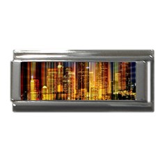 Skyline Light Rays Gloss Upgrade Superlink Italian Charm (9mm) by Cemarart