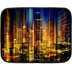 Skyline Light Rays Gloss Upgrade Two Sides Fleece Blanket (mini) by Cemarart