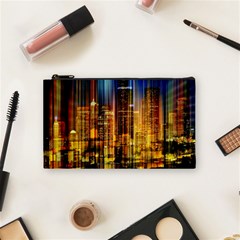 Skyline Light Rays Gloss Upgrade Cosmetic Bag (small) by Cemarart