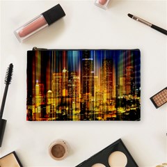 Skyline Light Rays Gloss Upgrade Cosmetic Bag (medium) by Cemarart