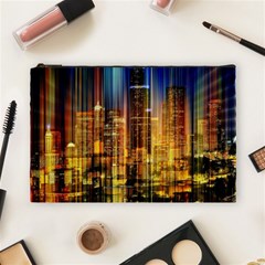 Skyline Light Rays Gloss Upgrade Cosmetic Bag (large) by Cemarart