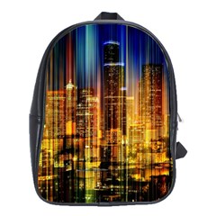 Skyline Light Rays Gloss Upgrade School Bag (large) by Cemarart