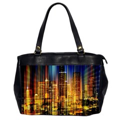 Skyline Light Rays Gloss Upgrade Oversize Office Handbag (2 Sides) by Cemarart