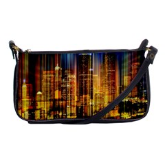 Skyline Light Rays Gloss Upgrade Shoulder Clutch Bag by Cemarart