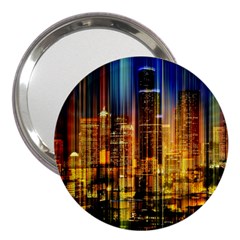 Skyline Light Rays Gloss Upgrade 3  Handbag Mirrors by Cemarart