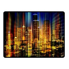 Skyline Light Rays Gloss Upgrade Two Sides Fleece Blanket (small) by Cemarart