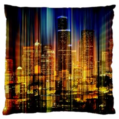 Skyline Light Rays Gloss Upgrade Standard Premium Plush Fleece Cushion Case (two Sides) by Cemarart