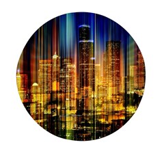 Skyline Light Rays Gloss Upgrade Mini Round Pill Box (pack Of 5) by Cemarart