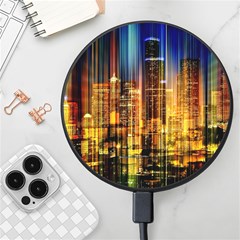 Skyline Light Rays Gloss Upgrade Wireless Fast Charger(black) by Cemarart