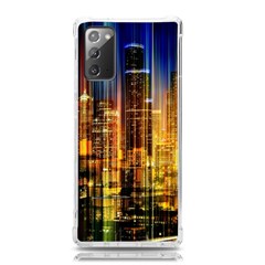 Skyline Light Rays Gloss Upgrade Samsung Galaxy Note 20 Tpu Uv Case by Cemarart