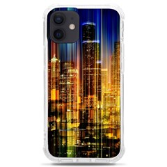 Skyline Light Rays Gloss Upgrade Iphone 12 Mini Tpu Uv Print Case	 by Cemarart