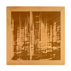 Skyline Light Rays Gloss Upgrade Wood Photo Frame Cube by Cemarart