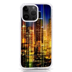 Skyline Light Rays Gloss Upgrade Iphone 14 Pro Max Tpu Uv Print Case by Cemarart