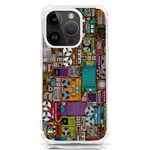 Pattern Design Art Techno  Dj Music Retro Music Device iPhone 14 Pro TPU UV Print Case Front