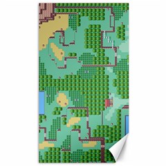 Green Retro Games Pattern Canvas 40  X 72  by Cemarart