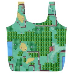 Green Retro Games Pattern Full Print Recycle Bag (xl) by Cemarart