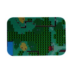 Green Retro Games Pattern Open Lid Metal Box (silver)   by Cemarart