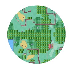 Green Retro Games Pattern Mini Round Pill Box (pack Of 3) by Cemarart