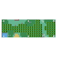 Green Retro Games Pattern Banner And Sign 6  X 2  by Cemarart