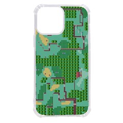 Green Retro Games Pattern Iphone 13 Pro Max Tpu Uv Print Case by Cemarart