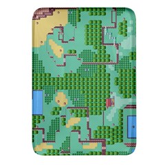 Green Retro Games Pattern Rectangular Glass Fridge Magnet (4 Pack)