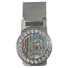 Arcade Game Retro Pattern Money Clips (cz)  by Cemarart