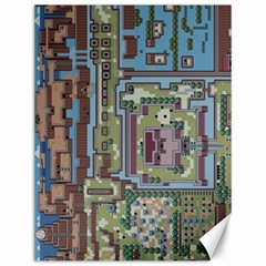 Arcade Game Retro Pattern Canvas 12  X 16  by Cemarart