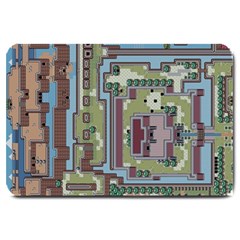 Arcade Game Retro Pattern Large Doormat by Cemarart